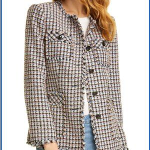 Rebecca Taylor HOUNDSTOOTH TWEED JACKET (Like New)